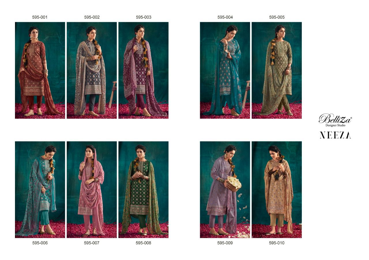 Belliza Neeza Premium Casual Daily Wear Cotton Printed Dress Material Collection
